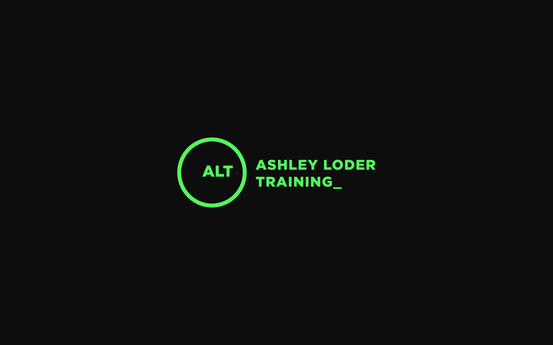 Ashley Loder Training Brand Concept.