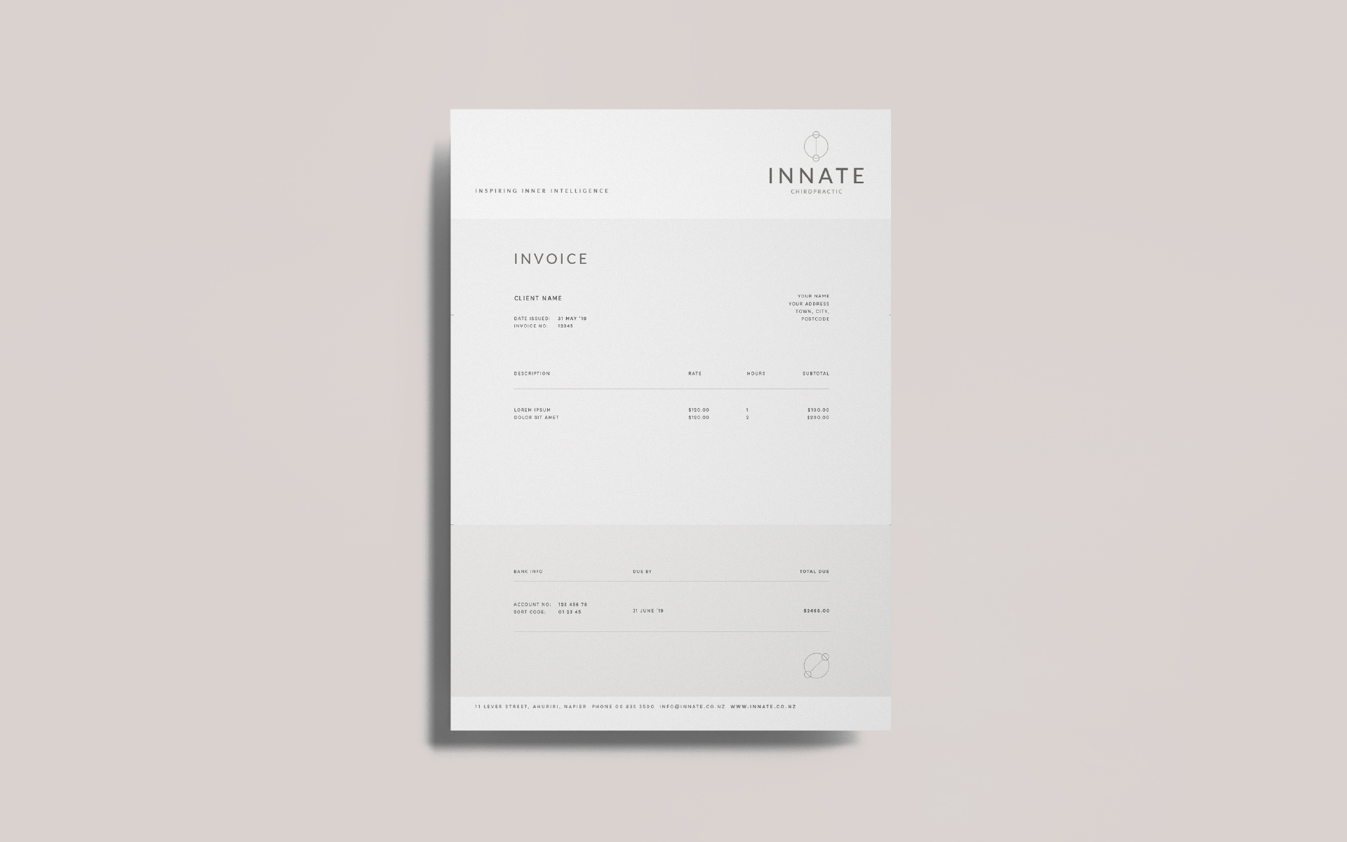 Innate Chiropractic Brand.