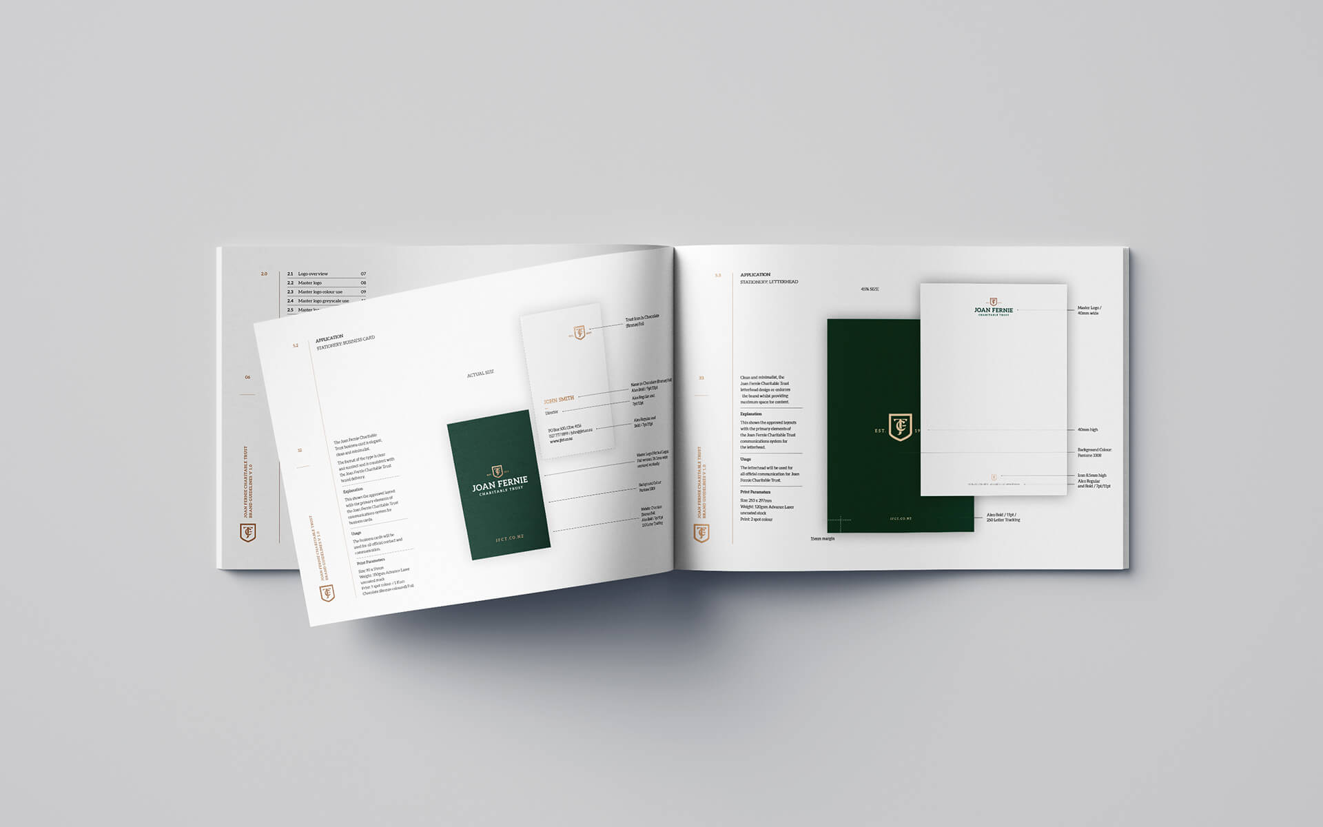 Joan Fernie Trust Brand Design.