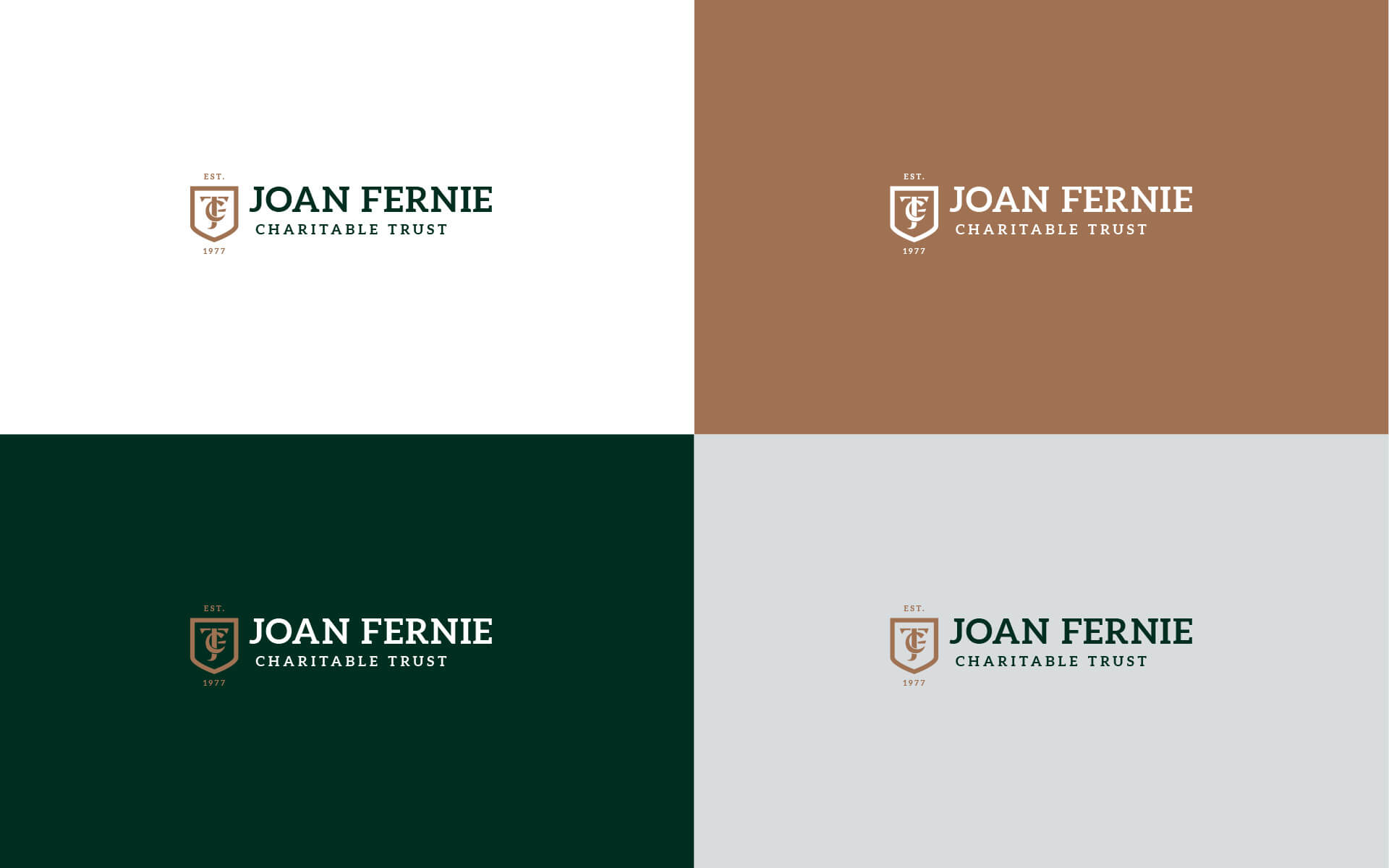 Joan Fernie Trust Brand Design.
