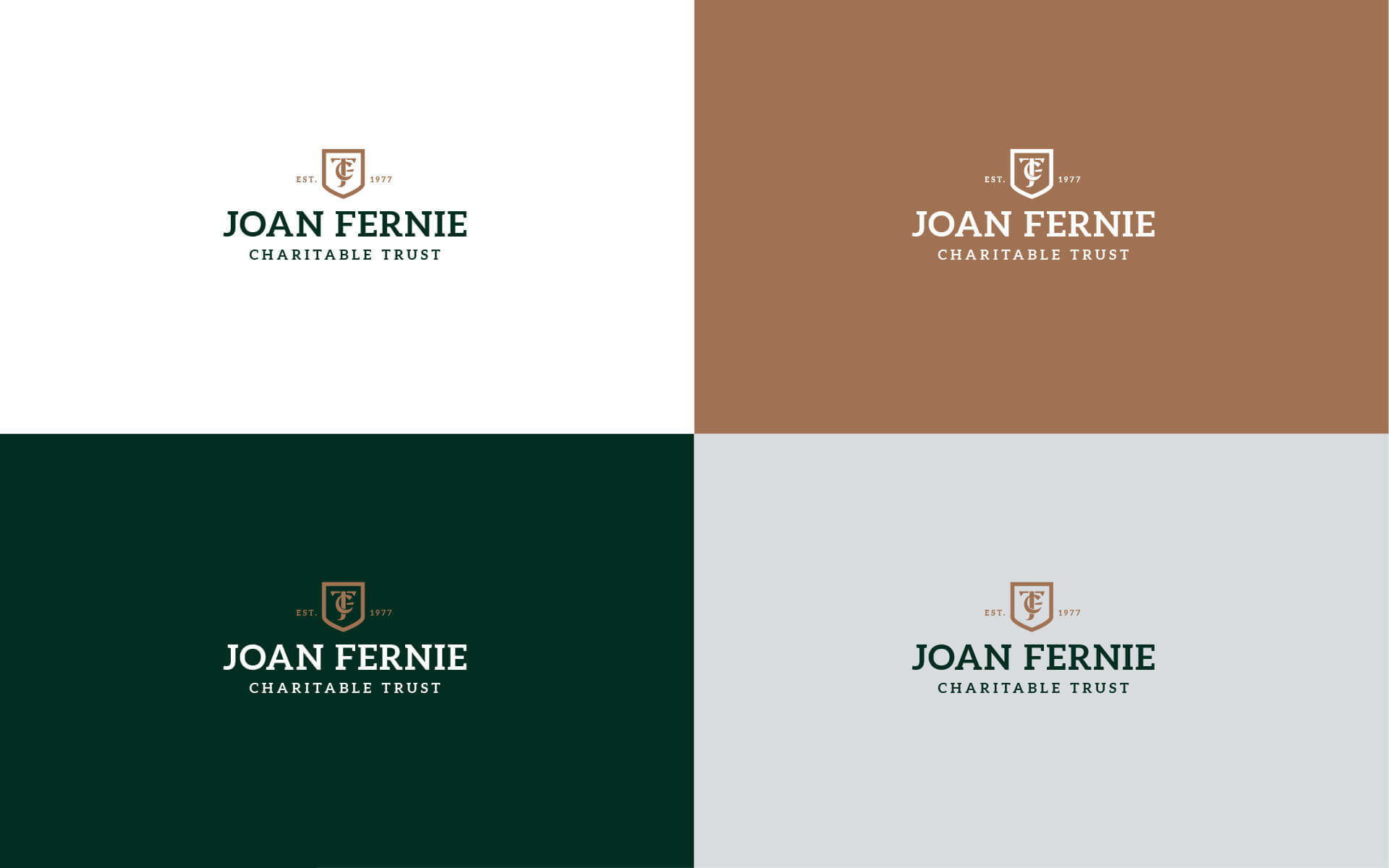Joan Fernie Trust Brand Design.