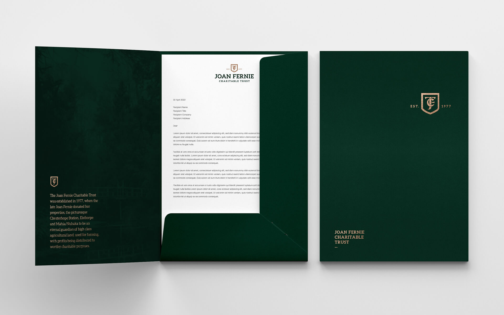 Joan Fernie Trust Brand Design.