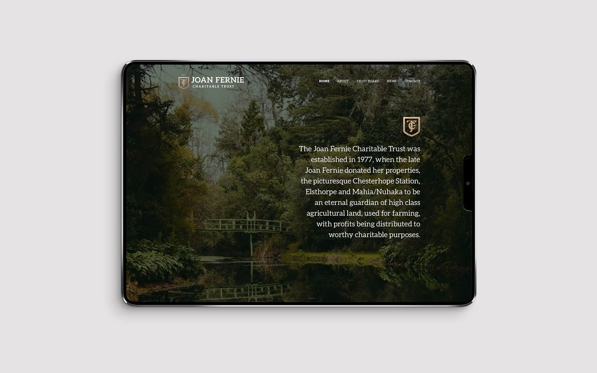 Joan Fernie Trust Brand Design.