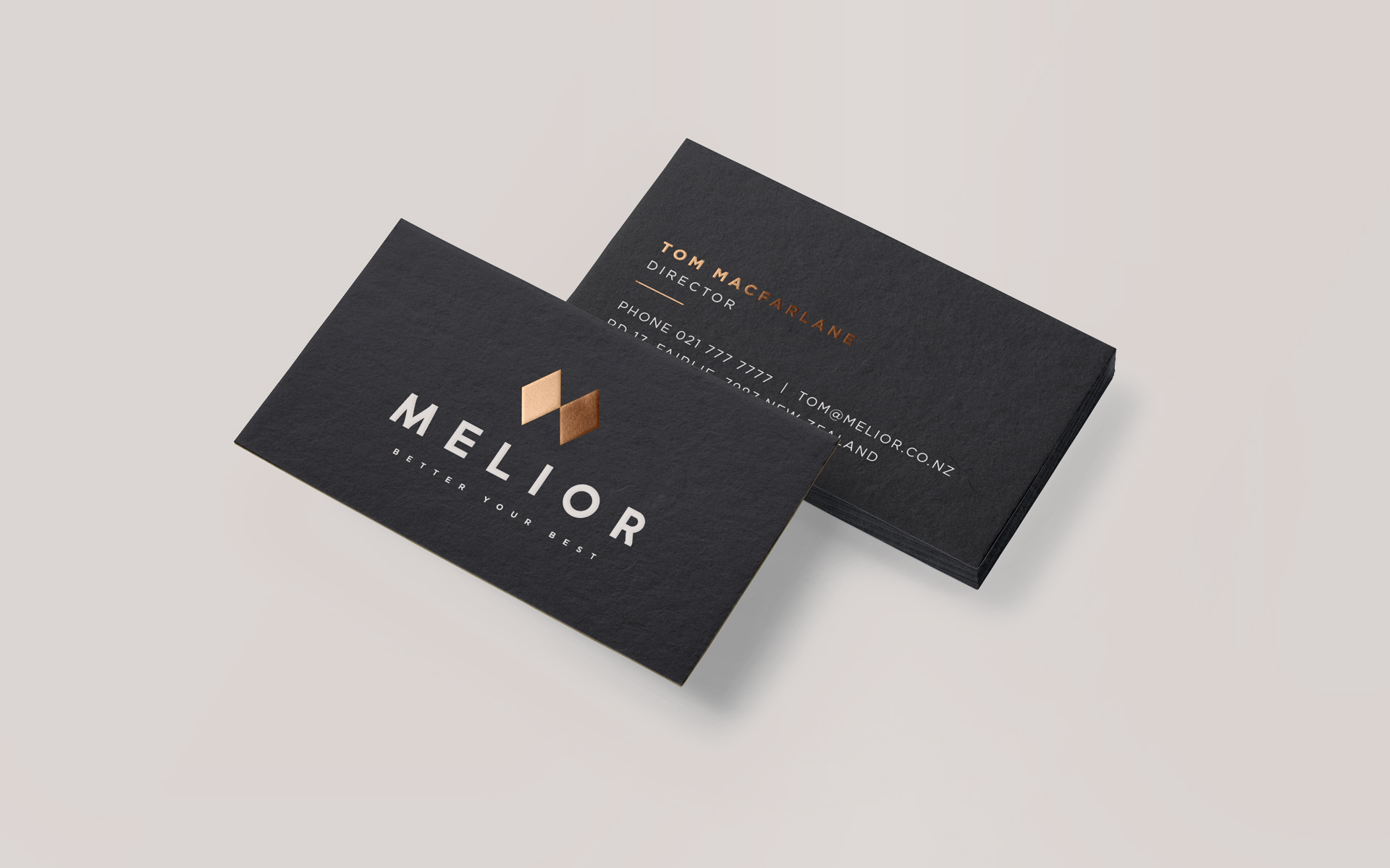 Melior Brand Design.