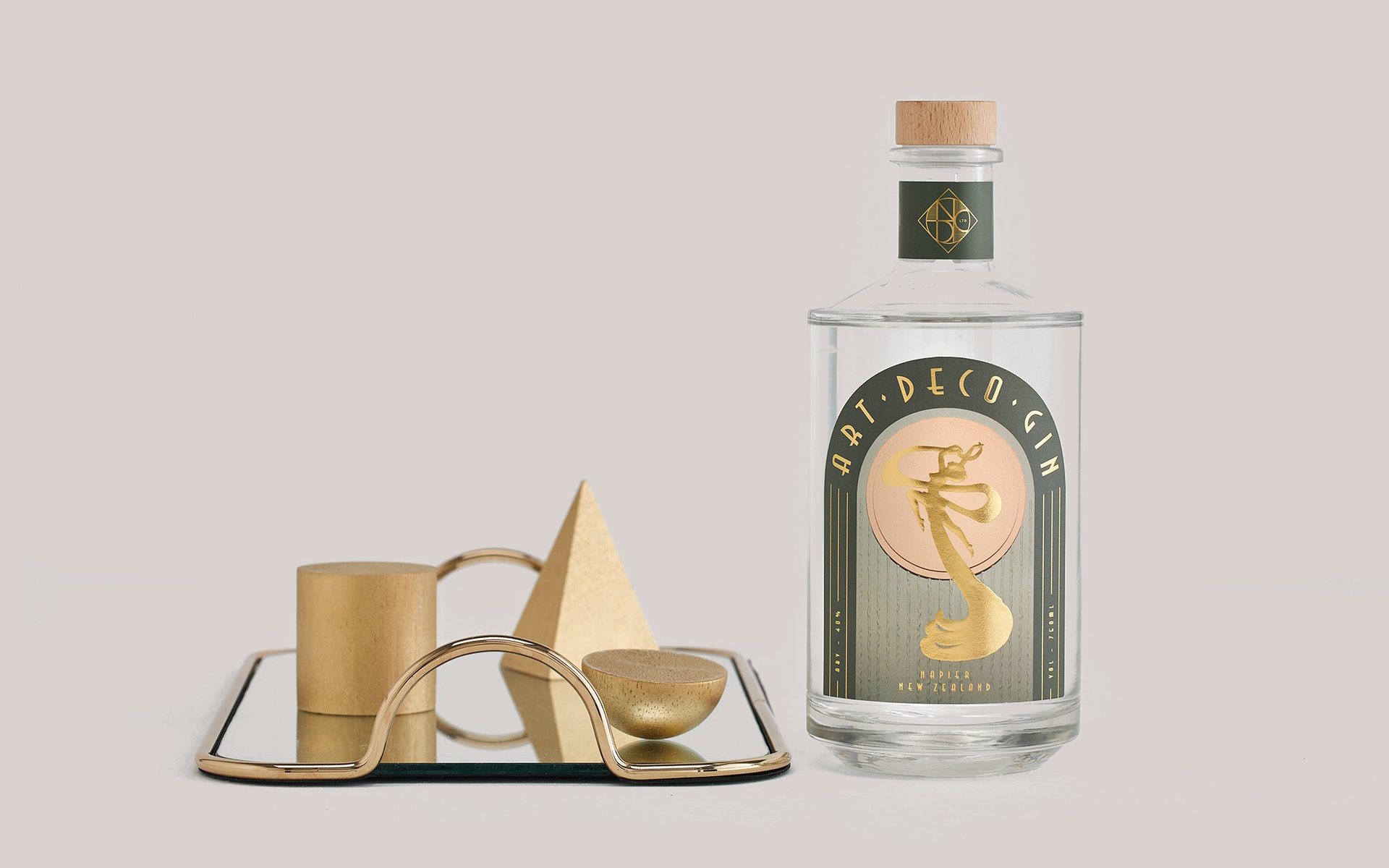 National Distillery Label Design.