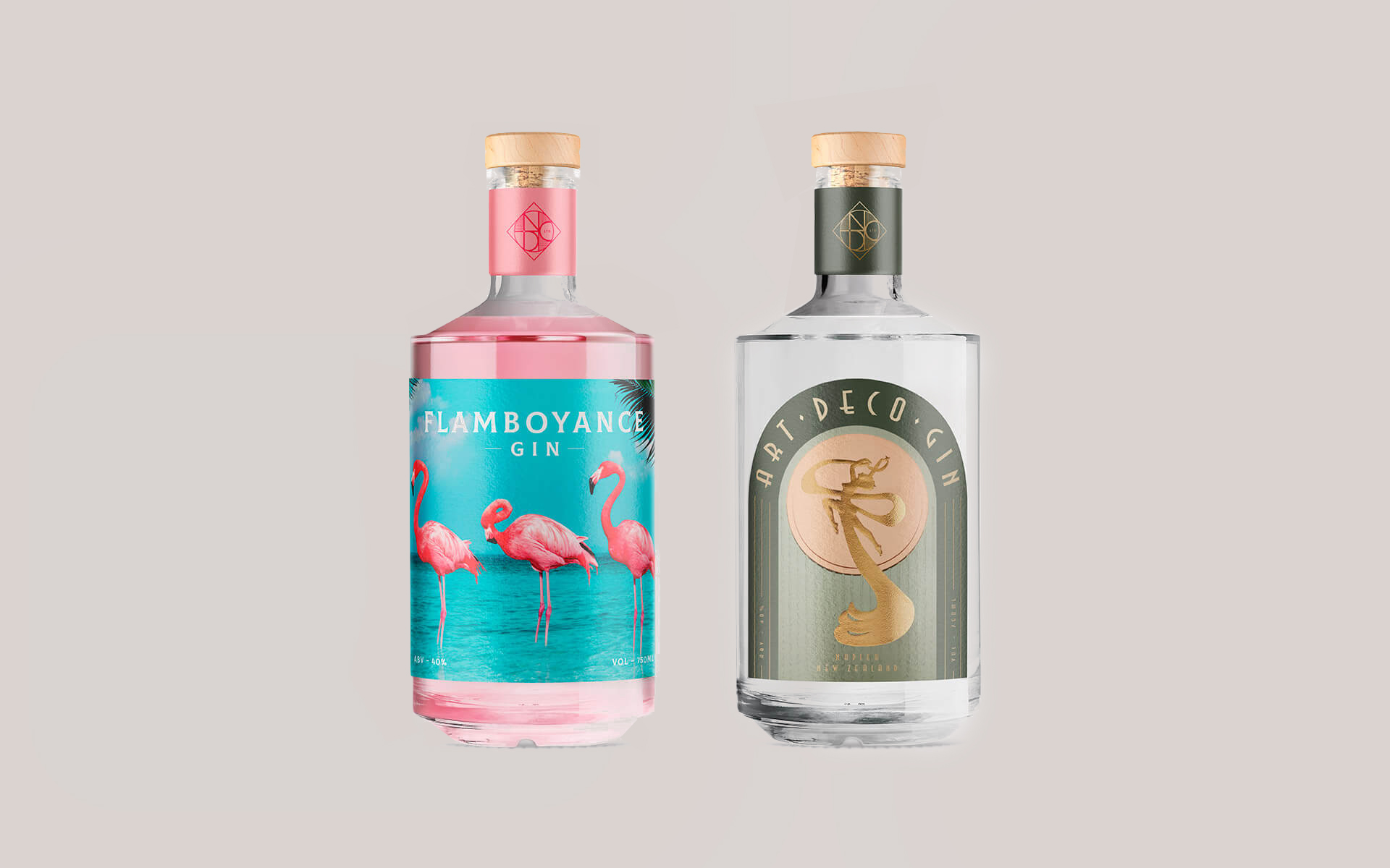 National Distillery Label Design.