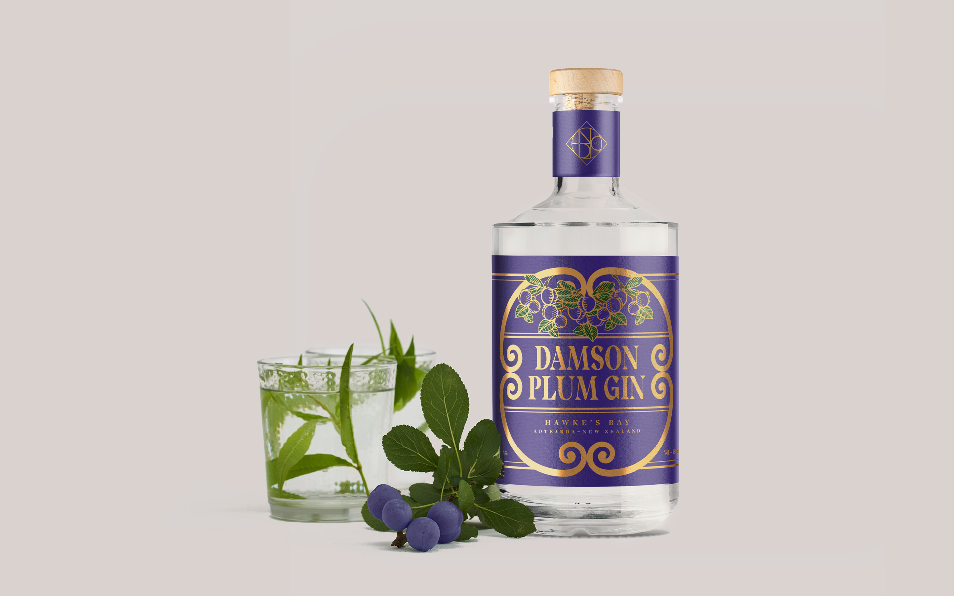 National Distillery Label Design.