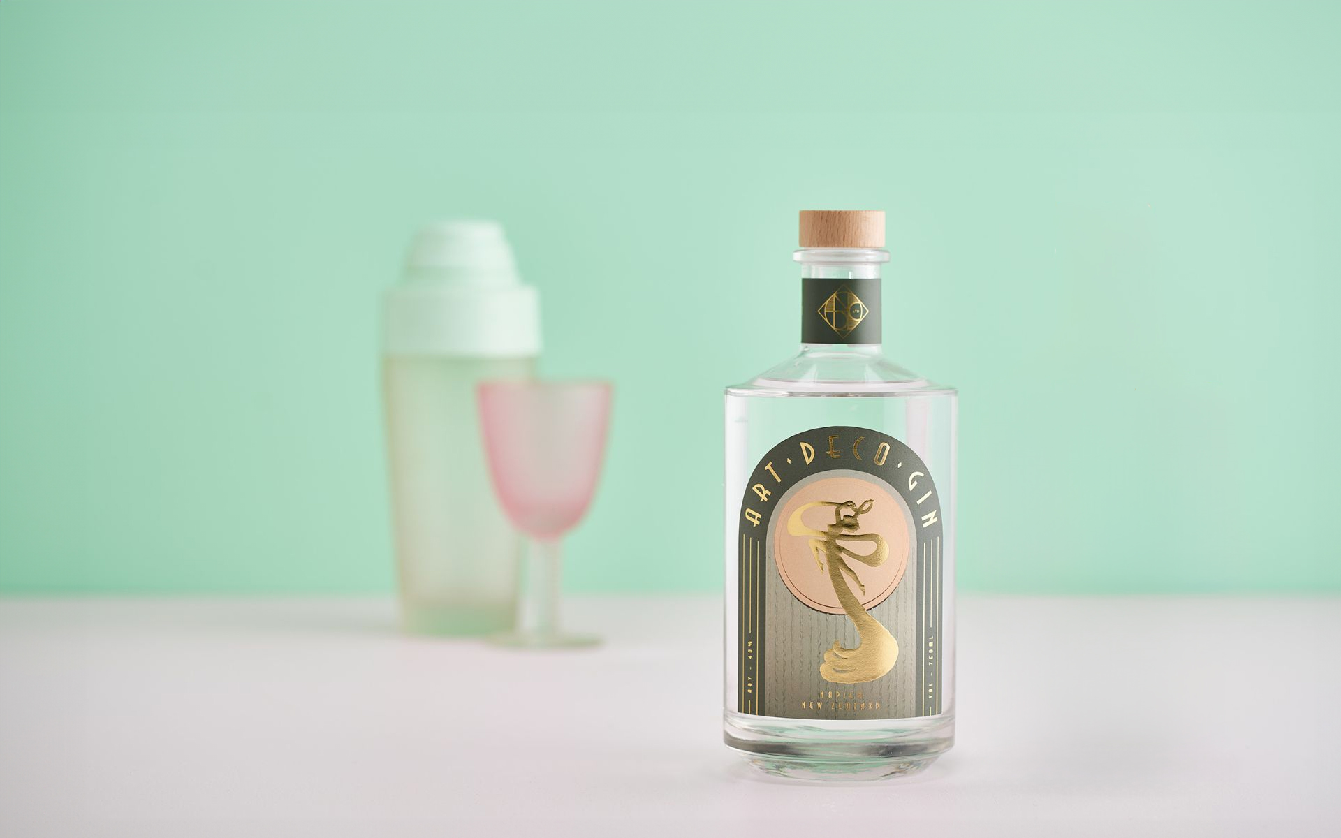 National Distillery Label Design.